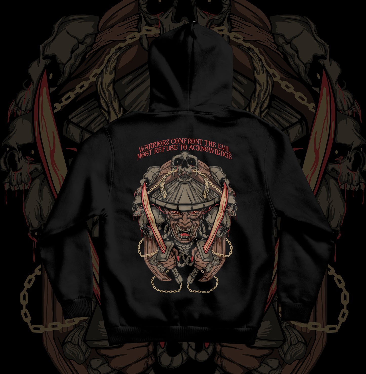 WARRIORZ CONFRONT EVIL HOODIE