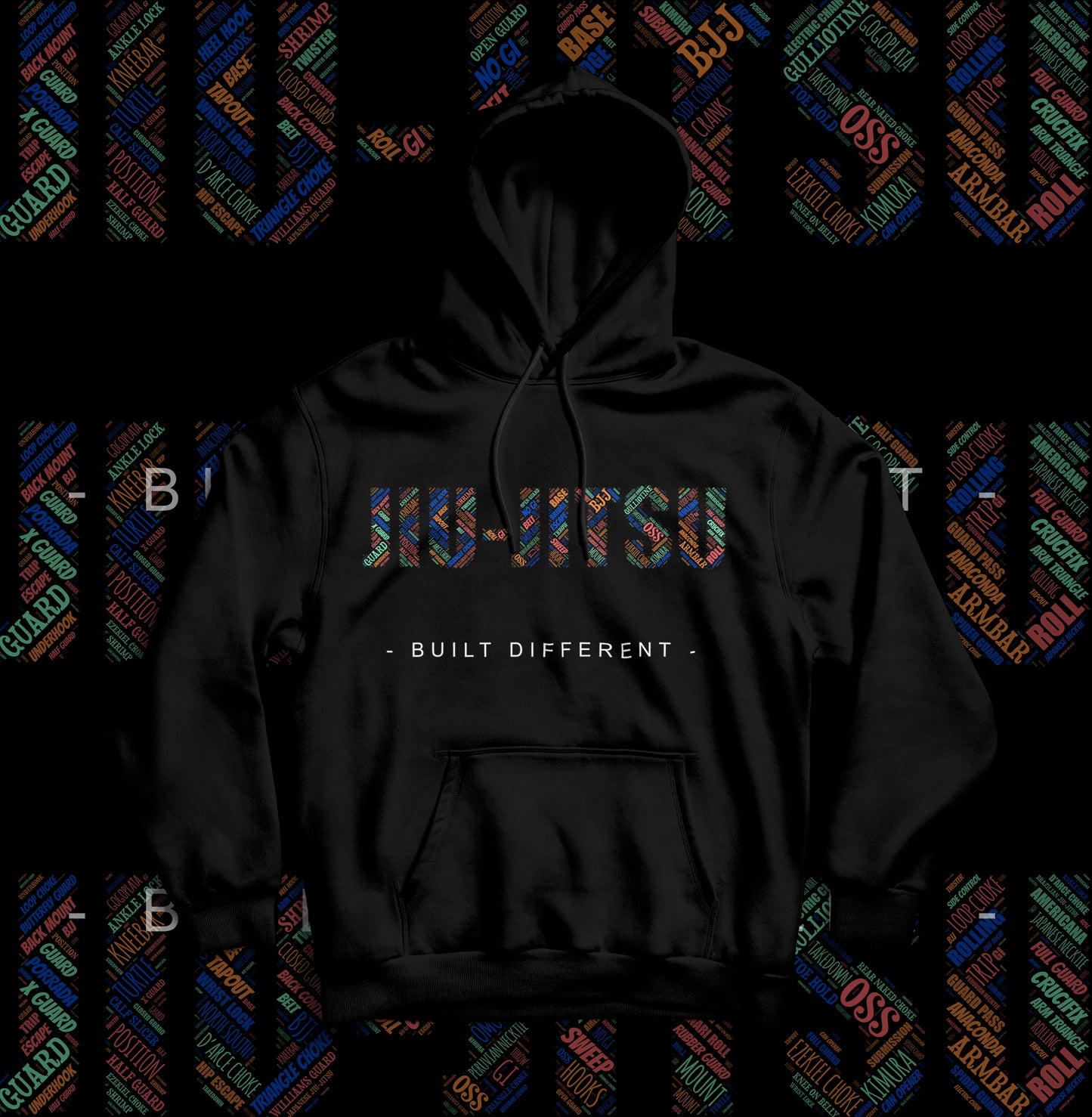 JIU JITSU TYPOGRAPHY HOODIE